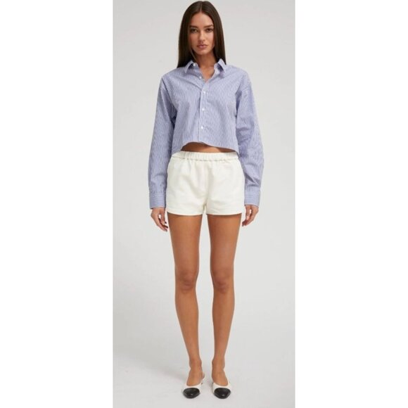 SPRWMN White Leather Slip Shorts XS - Picture 1 of 6